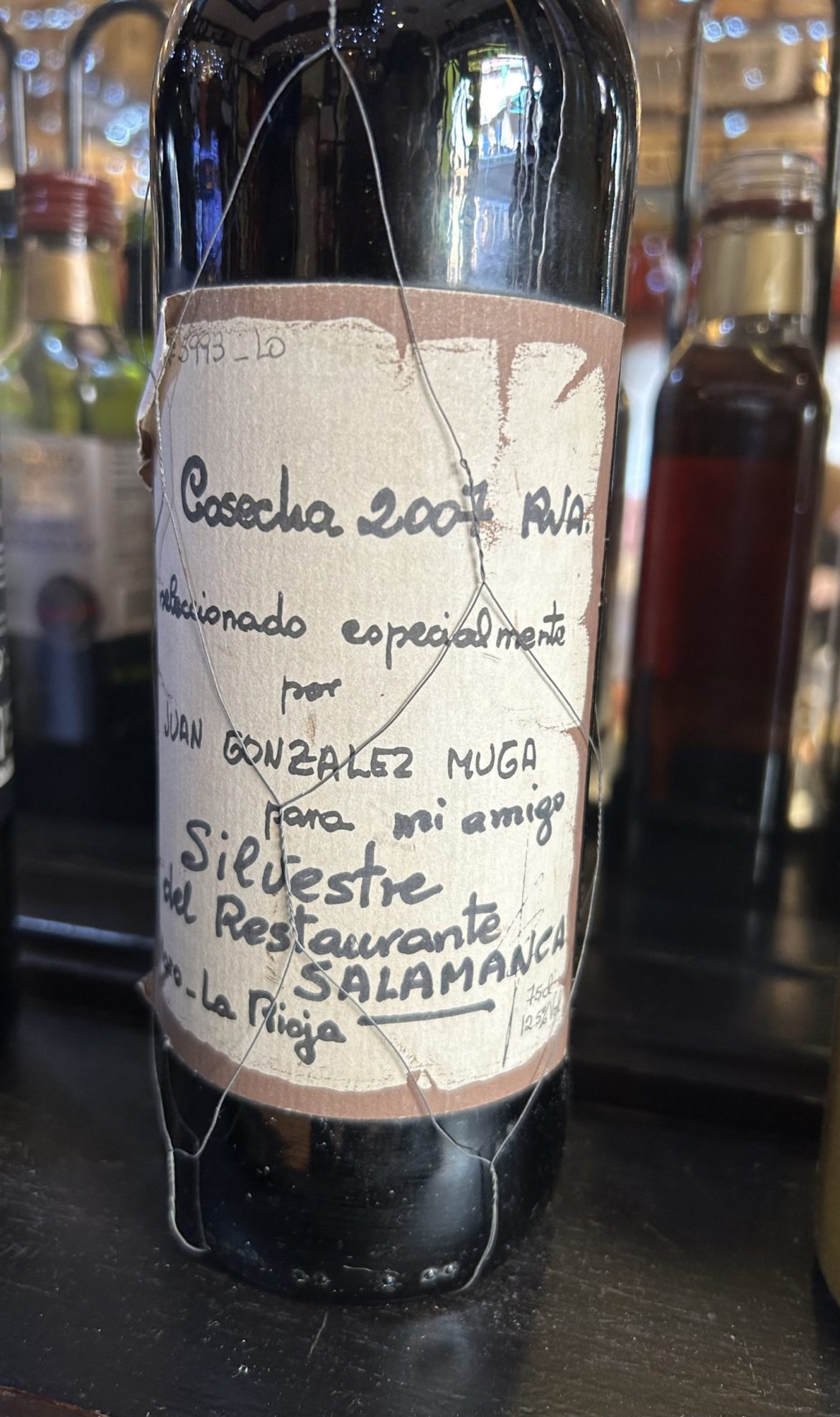 Los vinos de la extensa Bodega del Salamanca.